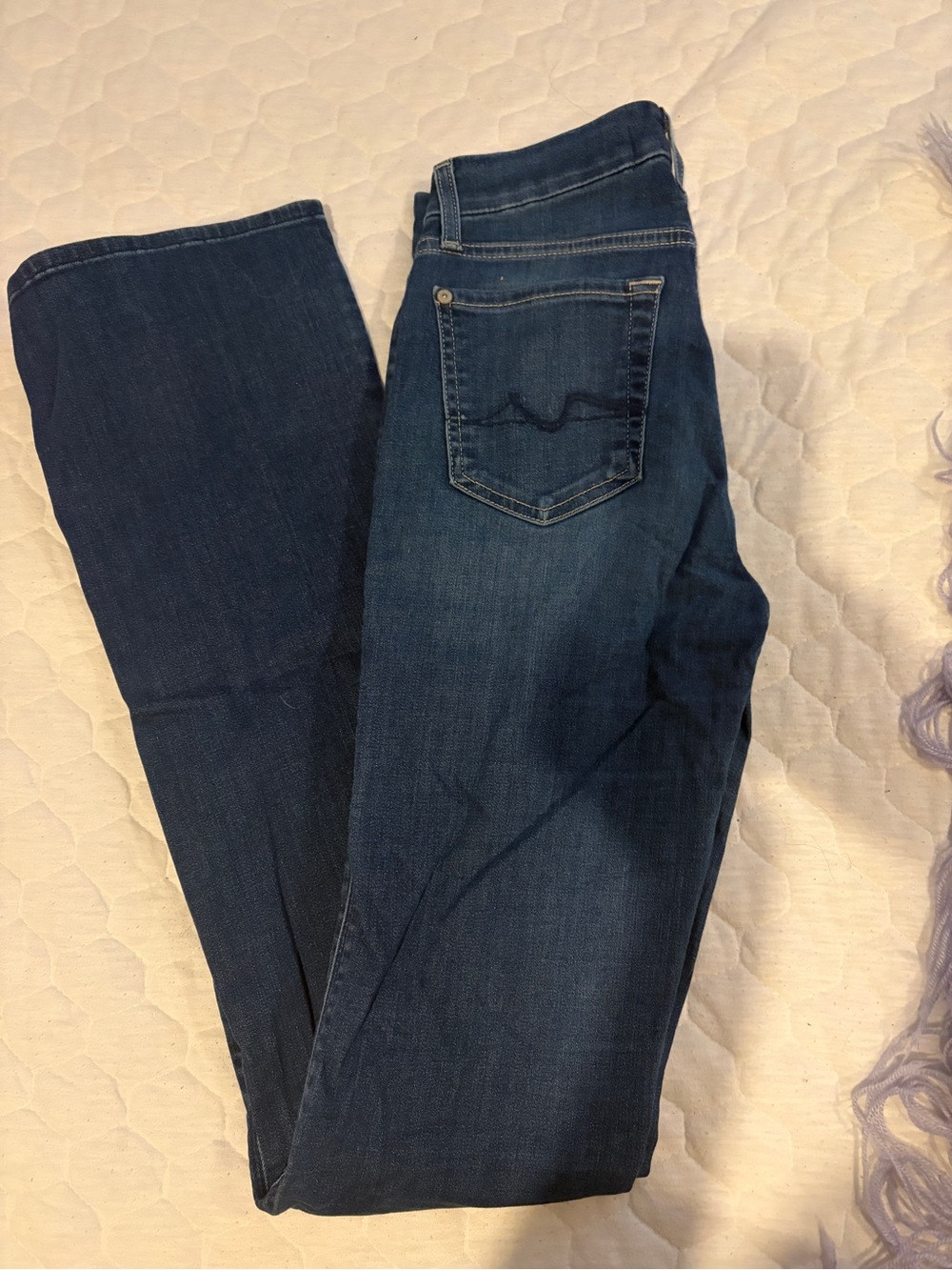 7 For All Mankind Dark Blue Skinny Jeans